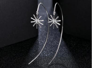 Anting-anting Moissanite 925 Sterling Silver Anting-anting Berlian untuk Perkahwinan Wanita