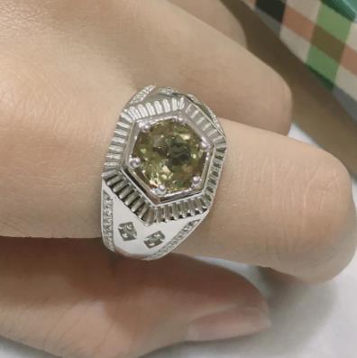 Cincin Perkahwinan Perak Sterling Rekaan Klasik Cincin Jenama Barang Kemas Hadiah Terbaik Lelaki