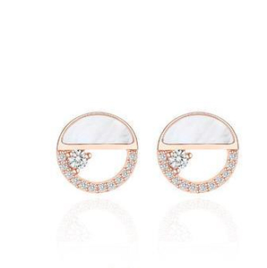 Anting-anting Comel Wanita Bersalut Perak 925 Sterling Bunga Tingkap