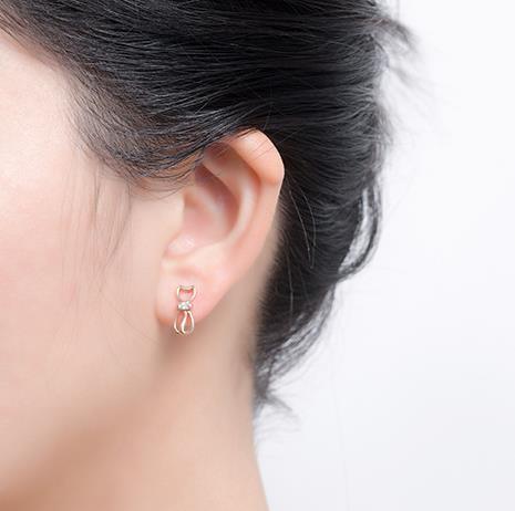 Anting-anting Wanita Bersalut Perak 925 Sterling yang Elegan Dan Cantik