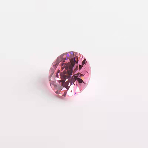 5.0-6.0mm Merah Jambu Berkualiti Tinggi DEF Pusingan Brilliant Cut Moissanite untuk Membuat Barang Kemas