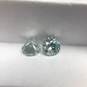 10.0-11.0mm Hijau Berkualiti Tinggi DEF Round Brilliant Cut Moissanite untuk Membuat Barang Kemas