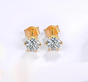 Bersalut Emas 925 Sterling Silver Spring New anting-anting cantik wanita