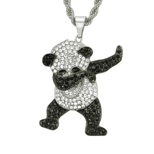 Loket Kalung Panda Rock Comel Hip Hop