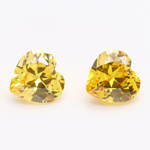 Jualan Terus Kilang 3A Berkualiti Tinggi 3EX Yellow Cubic Zirconia