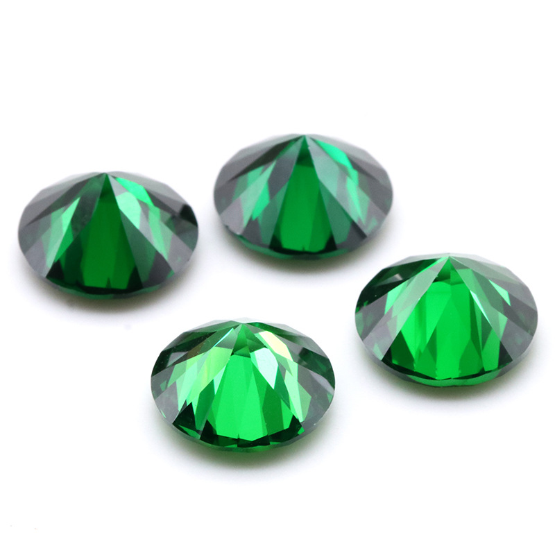 Harga Kilang 3EX Green VVS Round Cubic Zirconia