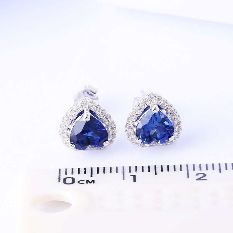 Anting-anting Fesyen Bersalut Perak 925 Sterling Nilam Mulia Dan Elegan