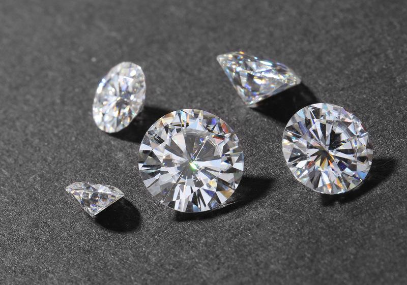 8.0mm Morsonite Harga Kilang Berkualiti Tinggi VVS Synthetic Moissanite