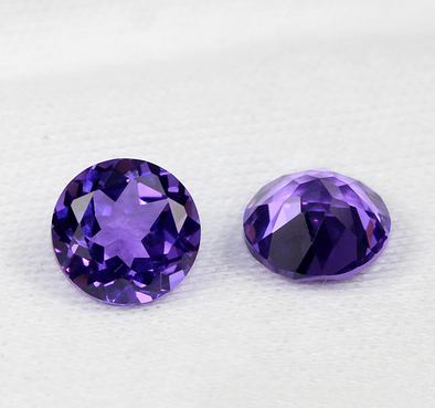 0.8-3.0mm Purple High Quality DEF Round Brilliant Cut Moissanite untuk Membuat Barang Kemas