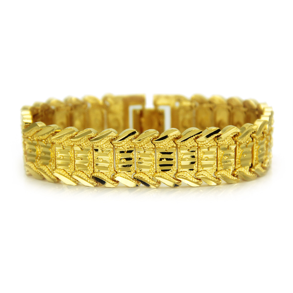 Deluxe 16mm tembaga bertatahkan CZ Bracelet Cuban Bracelet