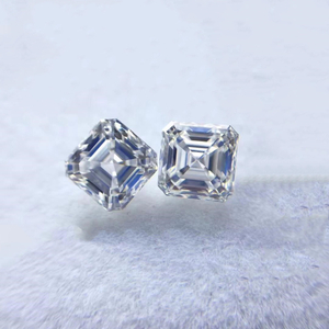 6.0mm 3EX DEF Color Kilang Harga Borong Berkualiti Tinggi VVS Asscher Moissanite Synthetic Moissanite