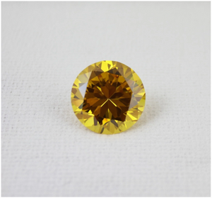 3.0-4.0mm Kuning Berkualiti Tinggi DEF Round Brilliant Cut Moissanite untuk Pembuatan Barang Kemas