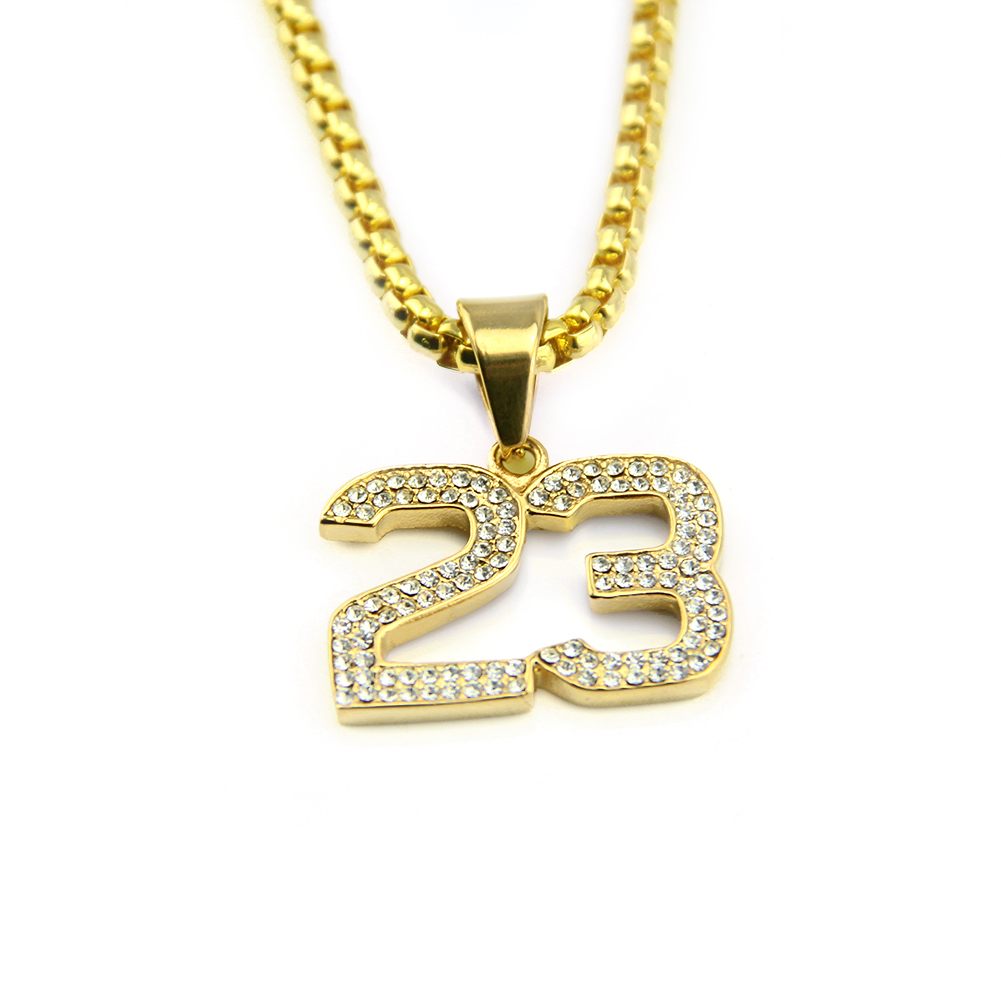 Kalung Loket Nombor 23 Hip Hop