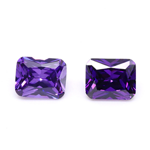 Mysterious Dark Purple 3A VVS Brilliant Cubic Zirconia untuk Pembuatan Barang Kemas