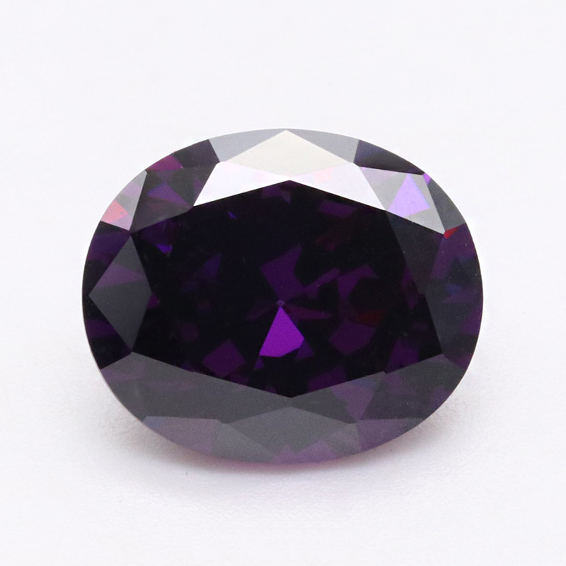 Dark Purplr 5A Zirkon Berkualiti Tinggi VVS Cubic Zirconia