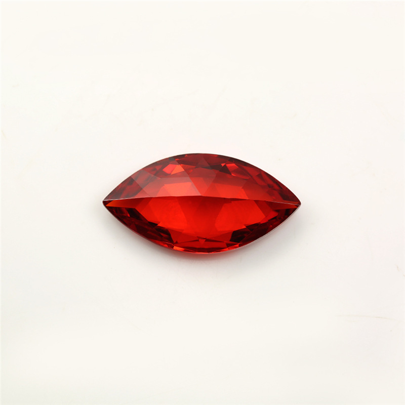 5A Custom Oxblood Red Pengilang Borong Marquis Cubic Zirconia untuk Barang Kemas