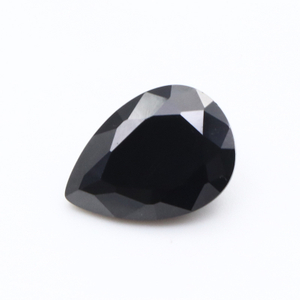 3EX D VVS Black Pear Cut Cubic Zirconia