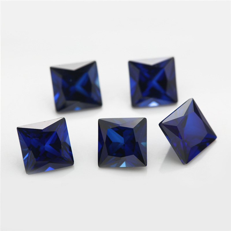 VVS Princess Shaped Sapphire 3EX Kilang Borong Korundum Biru