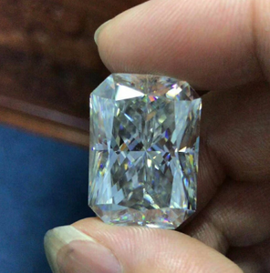 10*14mm D Warna VVS Radiant Cut Kualiti Tinggi 3EX Harga Kilang Moissanite Synthetic Moissanite