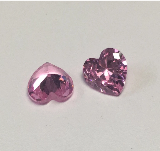 4.0mm Pink VVS Heart Cut Moissanite Berkualiti Tinggi Harga Kilang Moissanite Sintetik