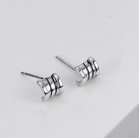 Metal Sense of Niche Design 925 Sterling Silver Plated Anting-anting Comel Wanita