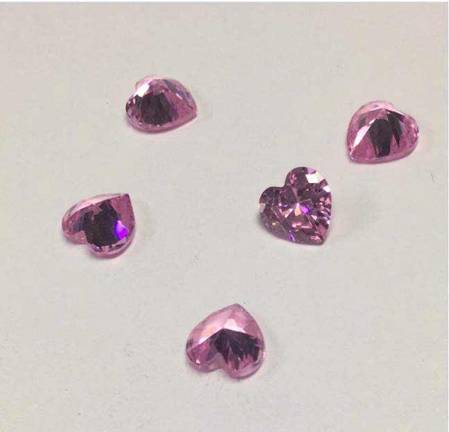 4.5mm Pink VVS Heart Cut Moissanite Berkualiti Tinggi Harga Kilang Moissanite Sintetik