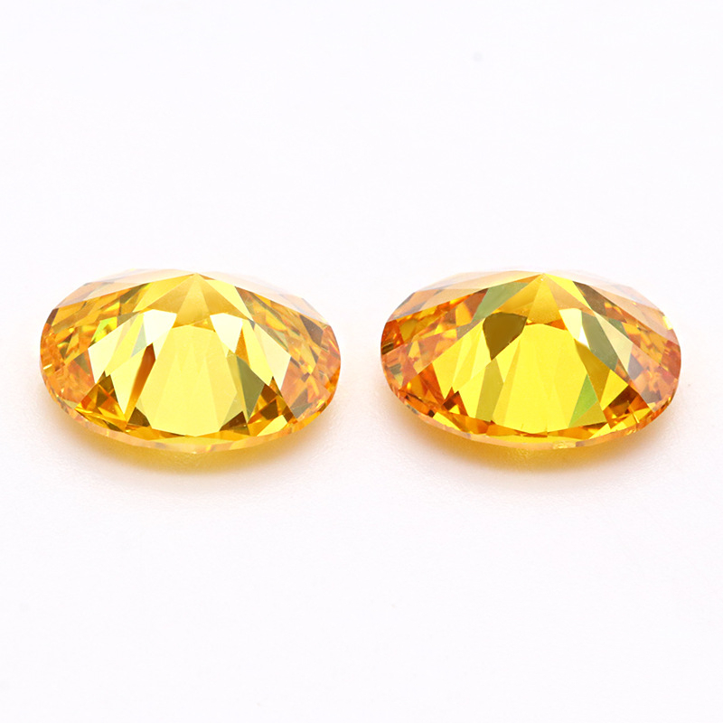 VVS champagne 5A Oval Cubic Zirconia