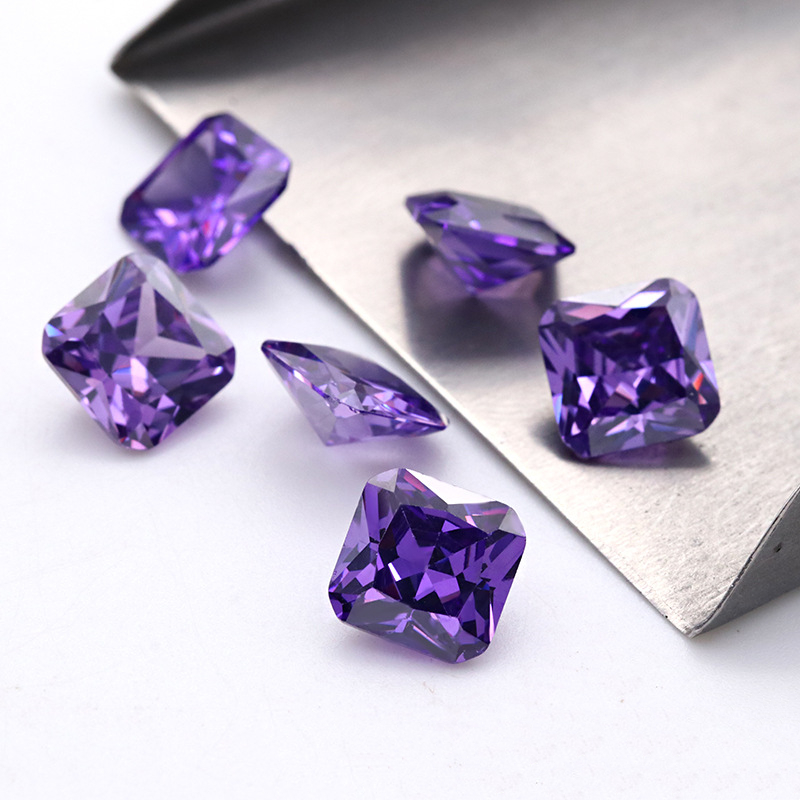 Kilang Borong 3A Permata Tiruan Purple Cubic Zirconia