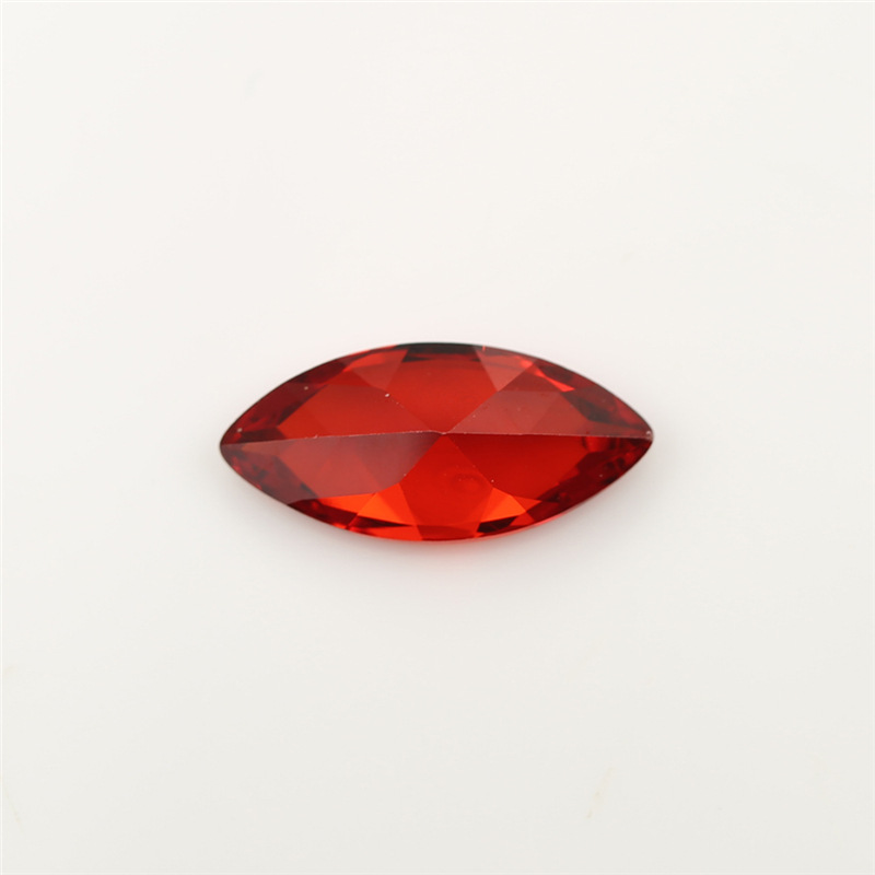 5A Pembuat Merah Tersuai Borong Marquis Cubic Zirconia untuk Barang Kemas