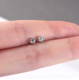 925 Sterling Silver 5A Cubic Zirconia Anting-Anting Barang Kemas Wanita Hadiah Krismas