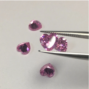 4.5mm Pink VVS Heart Cut Moissanite Berkualiti Tinggi Harga Kilang Moissanite Sintetik