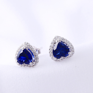 Anting-anting Fesyen Bersalut Perak 925 Sterling Nilam Mulia Dan Elegan