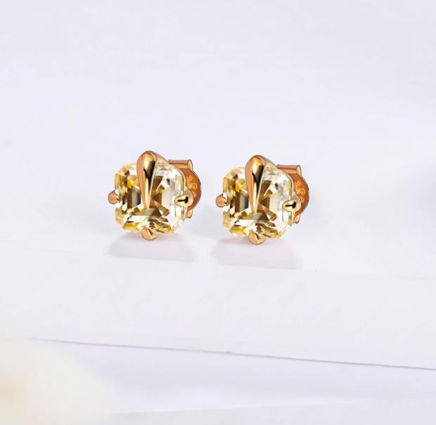 Rekaan Niche Unik 925 Sterling Silver Gold Plating Fesyen Anting-Anting Wanita