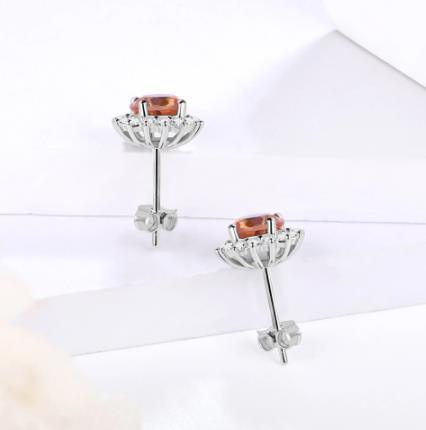 Anting-anting Wanita Bersalut Emas Perak 925 Sterling Little Sun