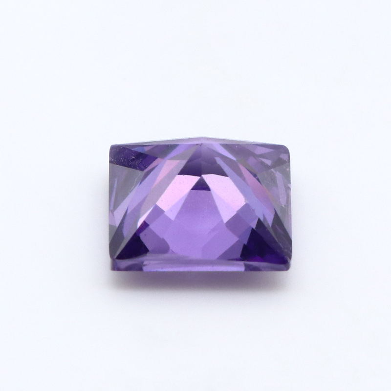 Kilang Borong 3EX Purple VVS Princess Cubic Zirconia