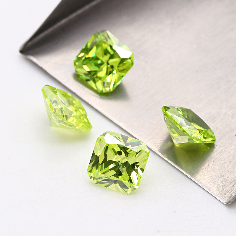 Kilang Borong 3A Permata Tiruan Apple Green Cubic Zirconia