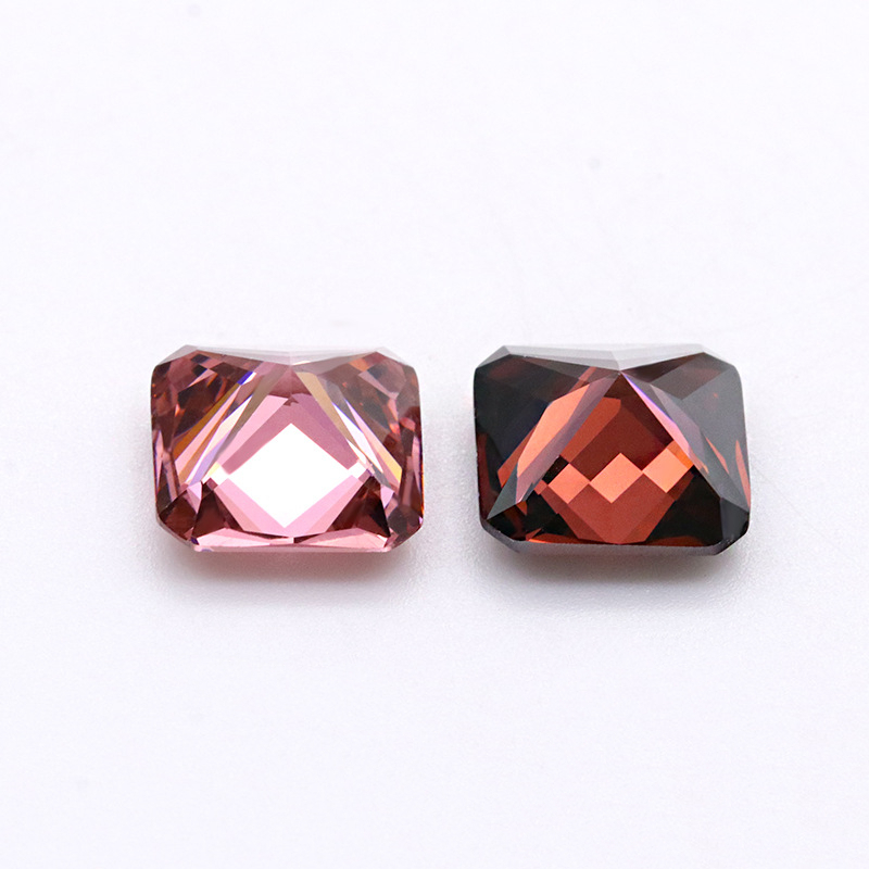 Kilang Borong 3A Carmine Cushion Berbentuk Cubic Zirconia