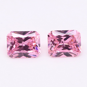 Comel Pink 3A Cubic Zirconia untuk Barang Kemas Kristal