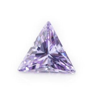 Pengeluar Borong 5A Lavender Triangle Cubic Zirconia untuk Barang Kemas