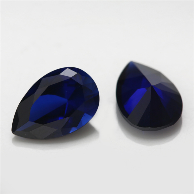 VVS Pear Cut Sapphire 3EX Kilang Borong Korundum Biru