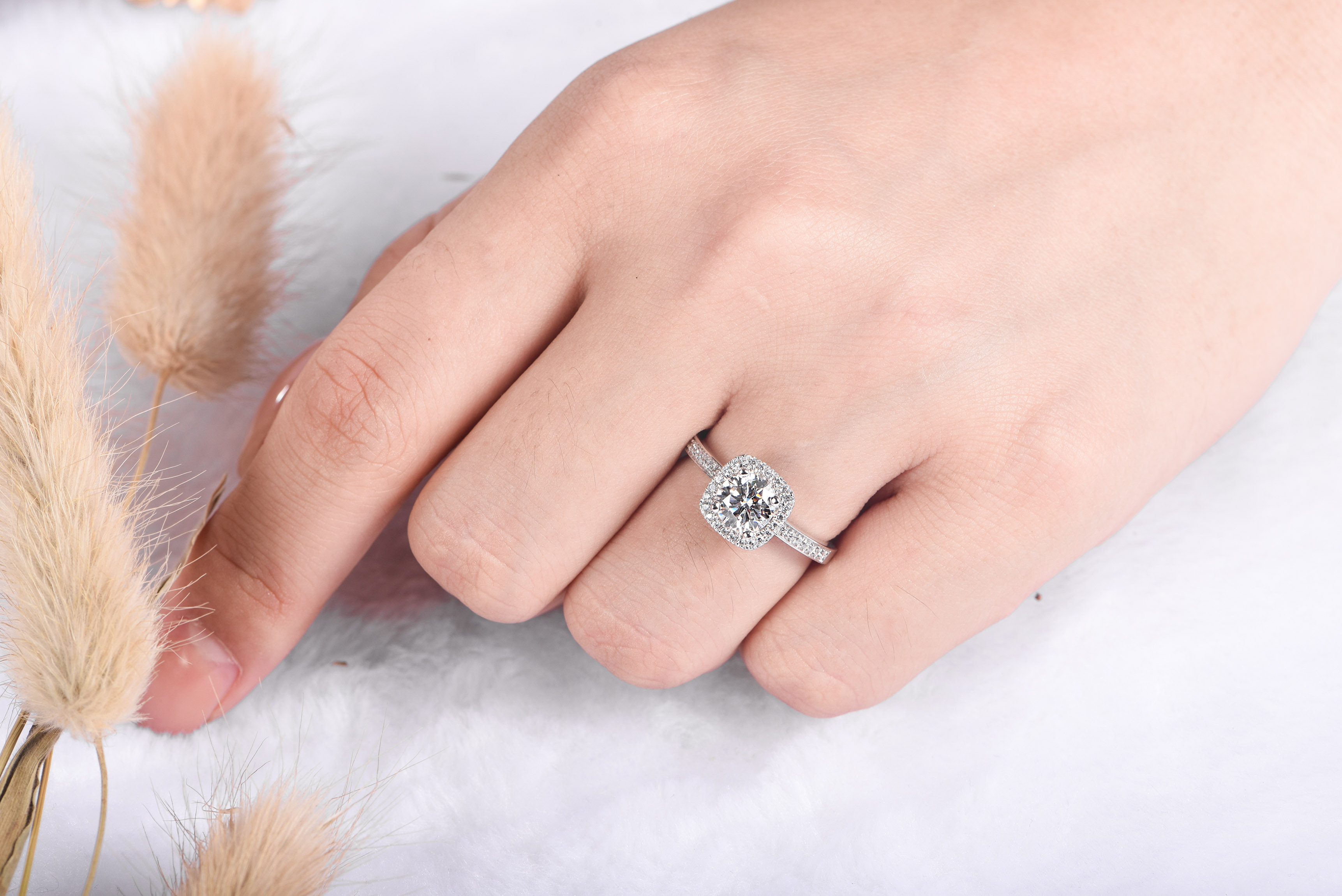 Cincin Cadangan Barang Kemas Pengantin Lelaki Dan Pengantin 925 Sterling Silver Platinum Platinum Platinum