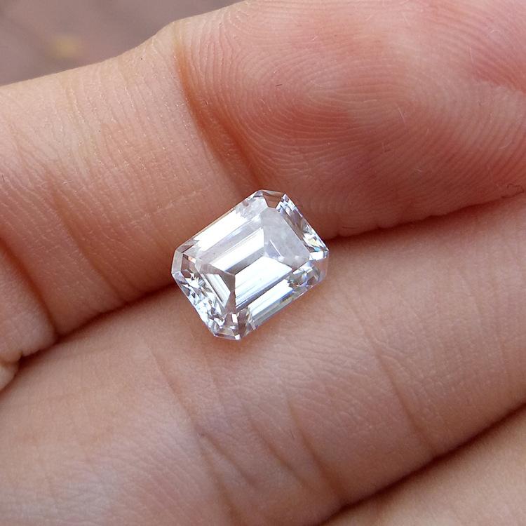 6*8mm Harga Kilang Berkualiti Tinggi D Warna VVS 3EX Moissanite Synthetic Moissanite