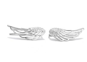 Subang Comel Bersalut Emas 925 Sterling Silver Wing Malaikat