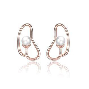 Anting-anting Berbentuk Istimewa 925 Sterling Silver Plated Anting-anting Mutiara Wanita