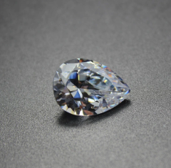 8*12mm Pear Cut Kilang VVS Harga Borong 3EX High Quality D Color Moissanite Synthetic Moissanite