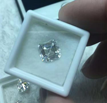 10.0mm 3EX DEF Color Factory Harga Borong Berkualiti Tinggi VVS Asscher Moissanite Synthetic Moissanite