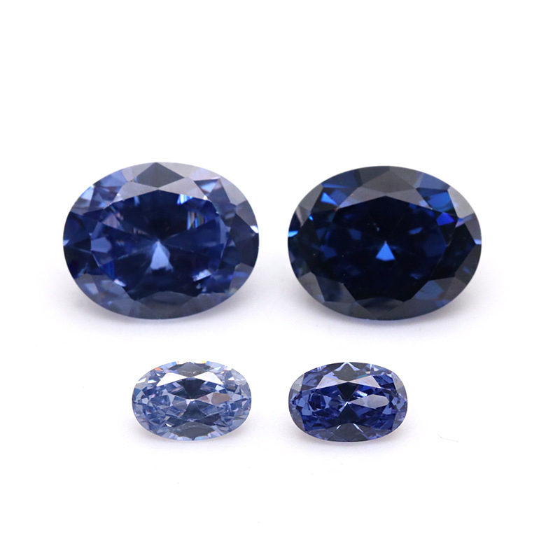 VVS Biru ungu 5A Bujur 3EX Cubic Zirconia