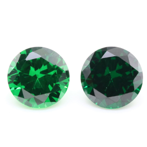 Harga Kilang 3EX Green VVS Round Cubic Zirconia