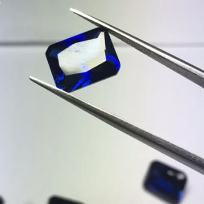  Batu Permata Blue Sapphire 3ex Radiant Cut dengan Kualiti Tinggi