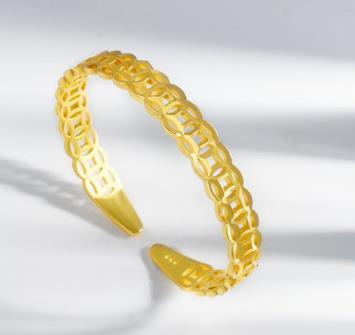 Gelang Gelang Syiling Sebenar 24K Loyang